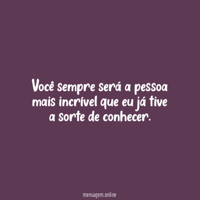 A sorte em conhecer