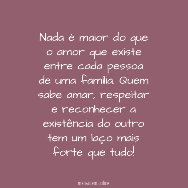 O maior amor que existe