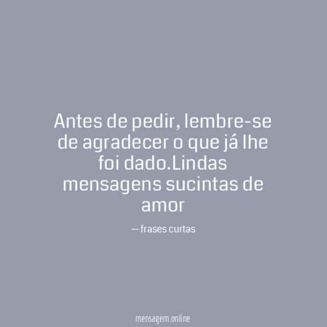 Sempre agradecer