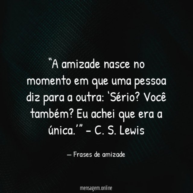 Onde a amizade começa