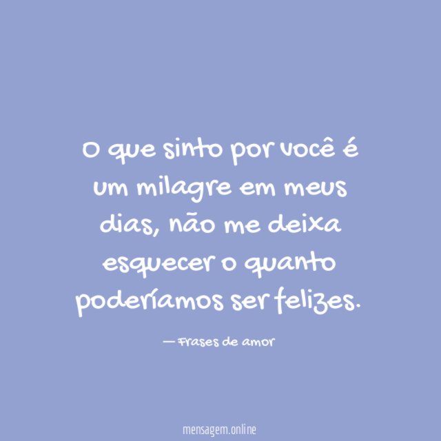 Milagre do Amor
