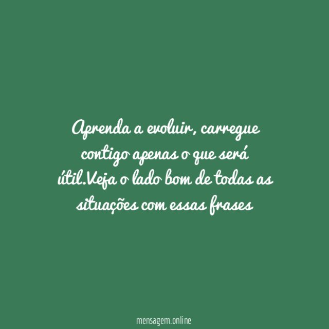 Aprendizados úteis