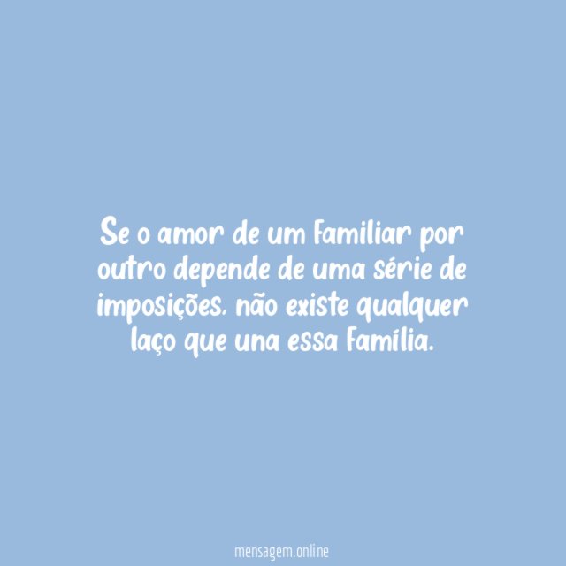 Uma família deve acolher