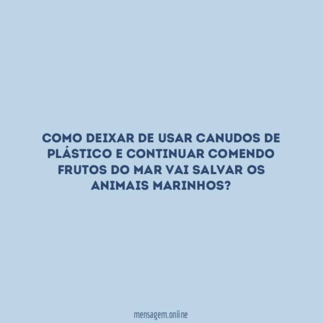 Ecologia é mais que isso