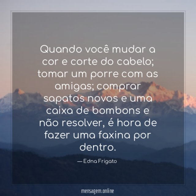 Quando você mudar a cor e corte do cabelo