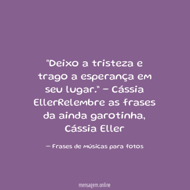 Trago a esperança