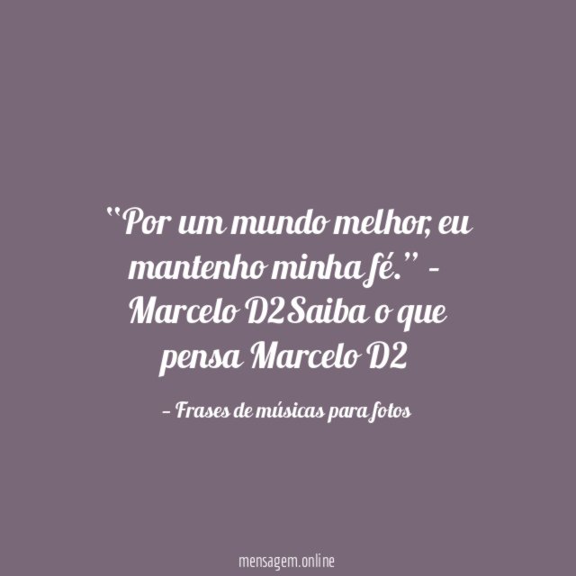 Mantenho minha fé