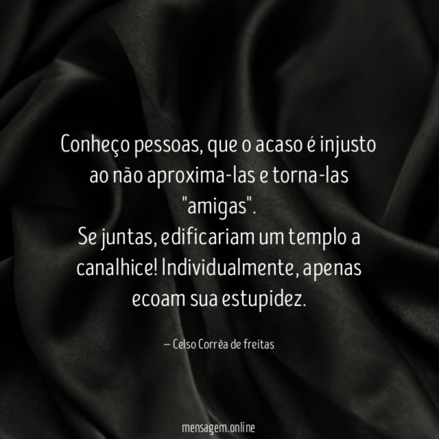 Conheço pessoas