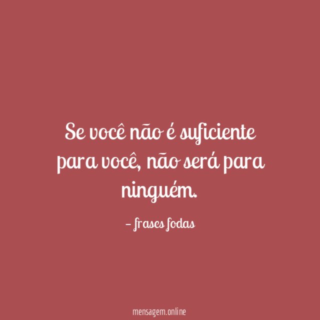 Para pessoas autossuficientes