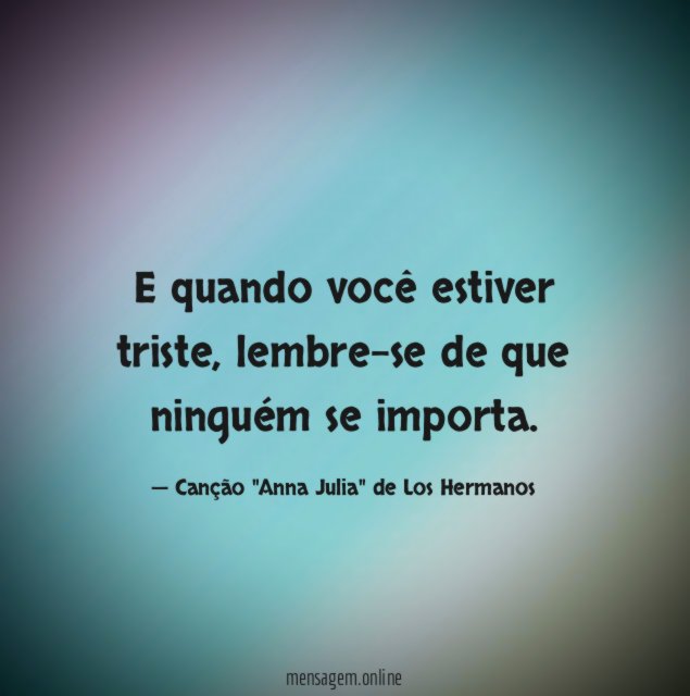 Ninguém se importa