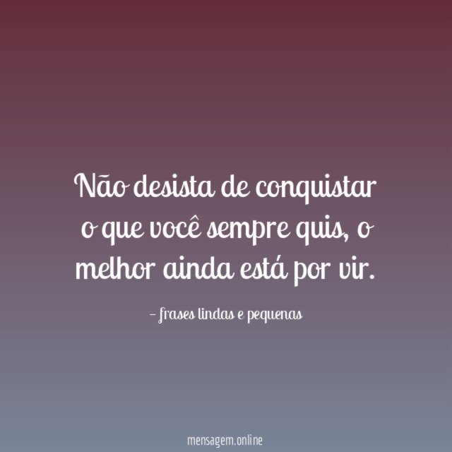 Nunca desista