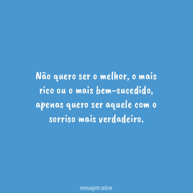 Sorrio de verdade
