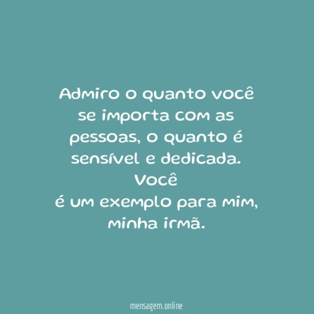 Você é exemplo