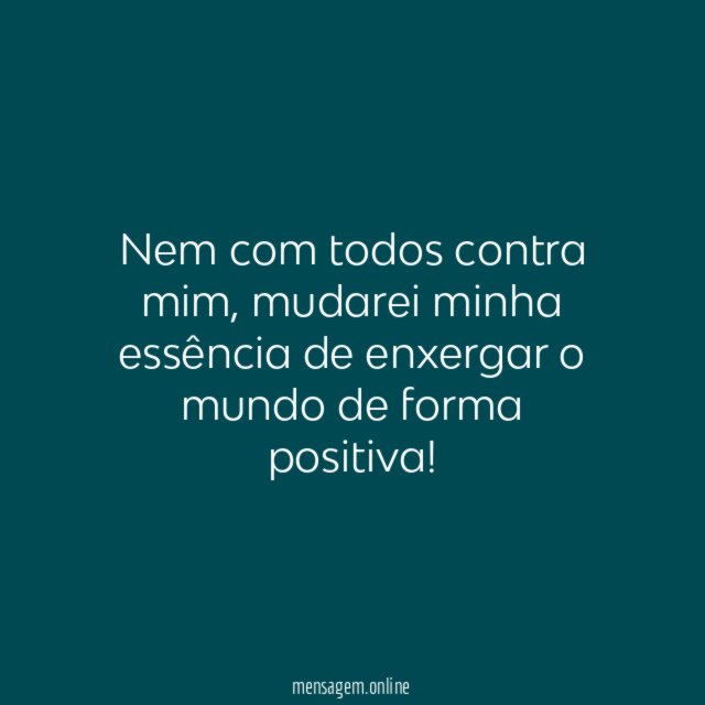 A positividade