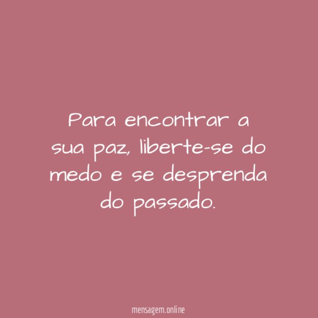 Liberte-se do medo