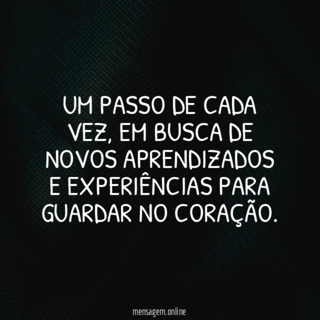 Novos aprendizados