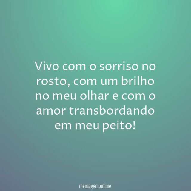 Sorrir, brilhar e amar