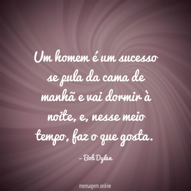 Um homem é um sucesso se pula da