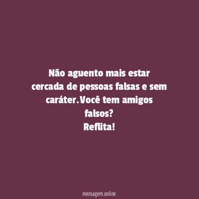 Sem caráter