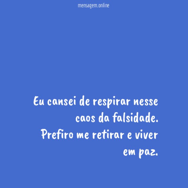 Caos da falsidade