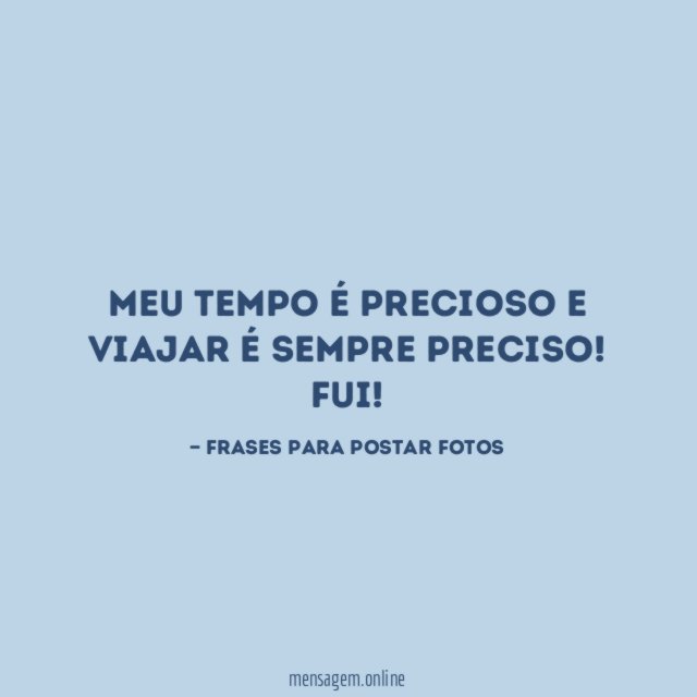 Meu tempo, minhas viagens