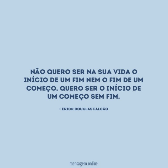 Início e Fim