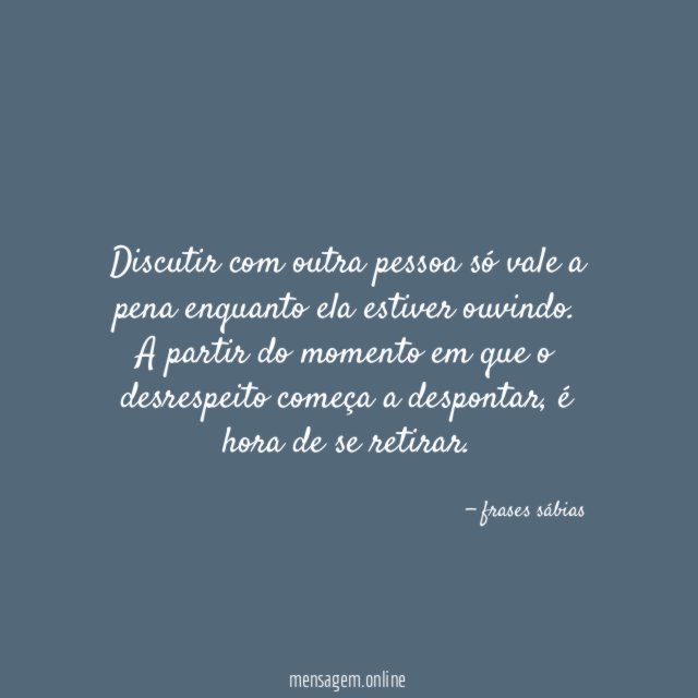 Como se livrar de discussões