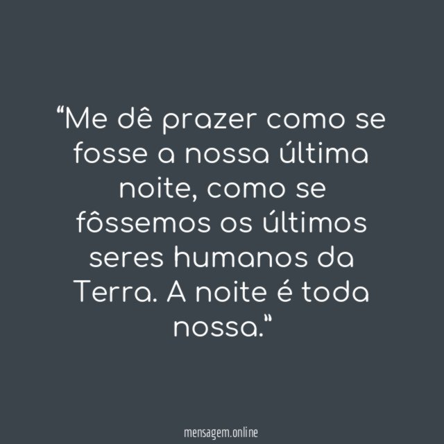 A noite é nossa