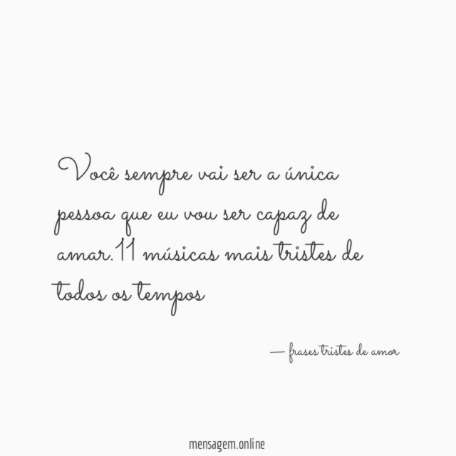Sempre vai ser você