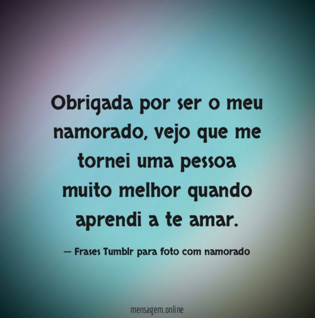 Obrigada amor