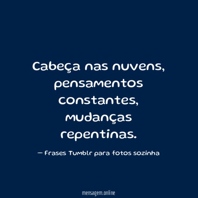 Pensamentos constantes