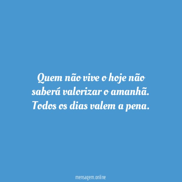 Cada dia importa