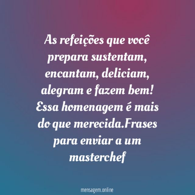 Mais do que merecida