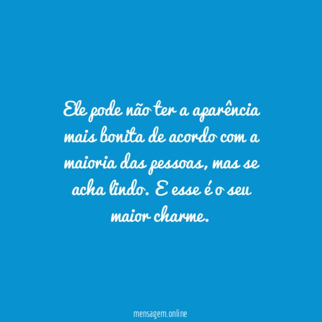 Ele é charmoso