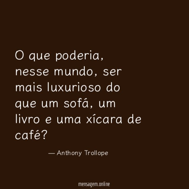 Café luxuoso