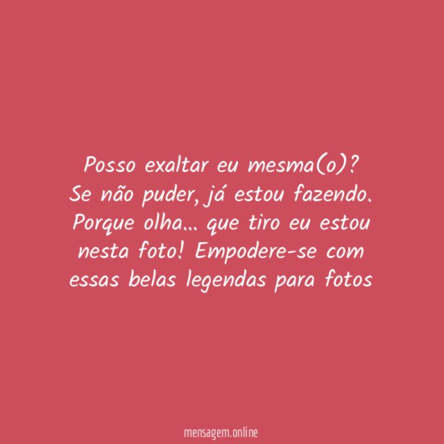 De bem com o espelho