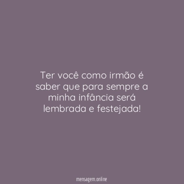 Nossa infância