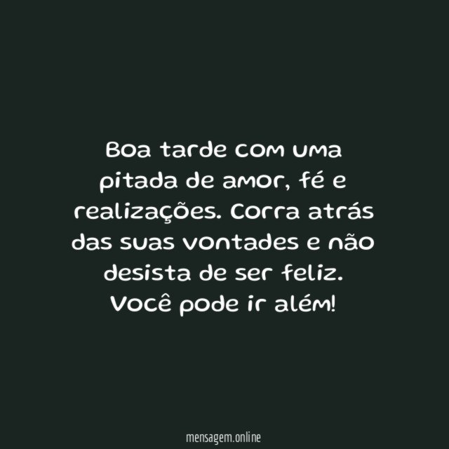 Não desista