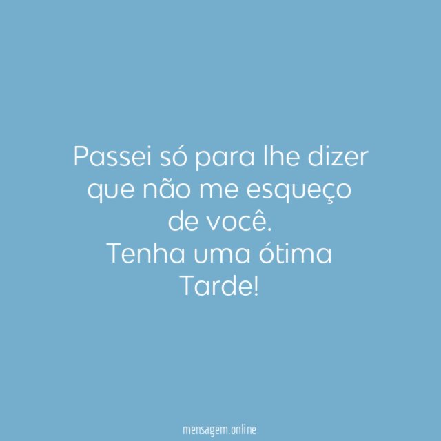 Eu não esqueço