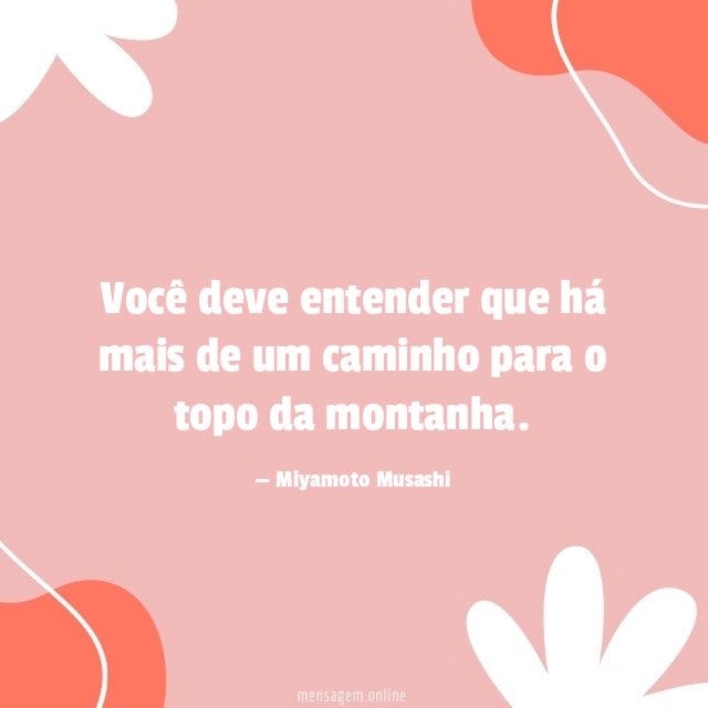 Você deve entender que há mais de um