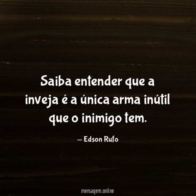 Saiba entender que a inveja é a única