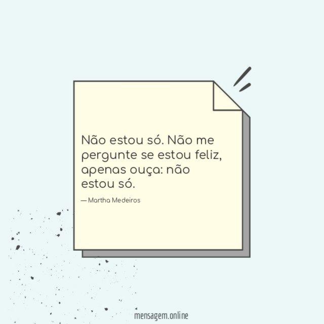 Não estou só