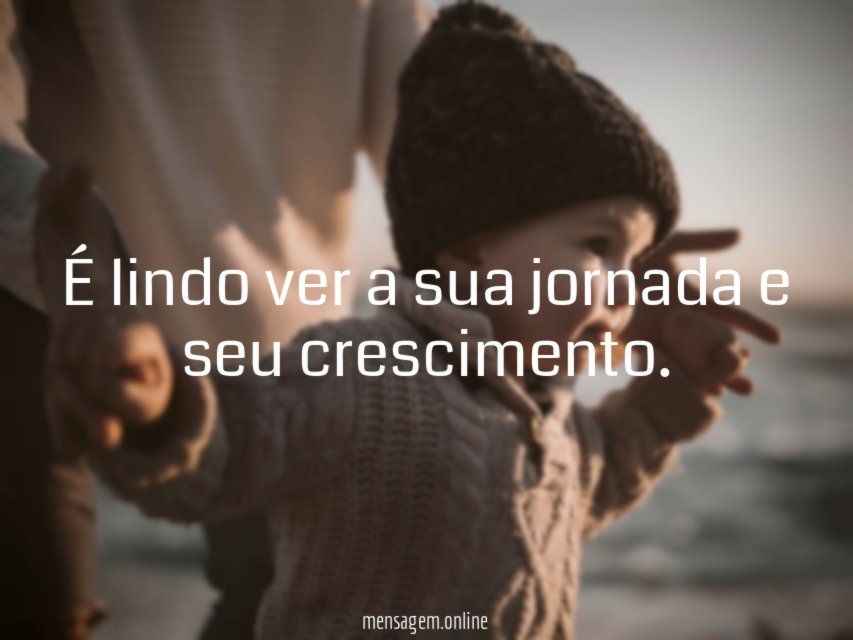 Lindo, filho!