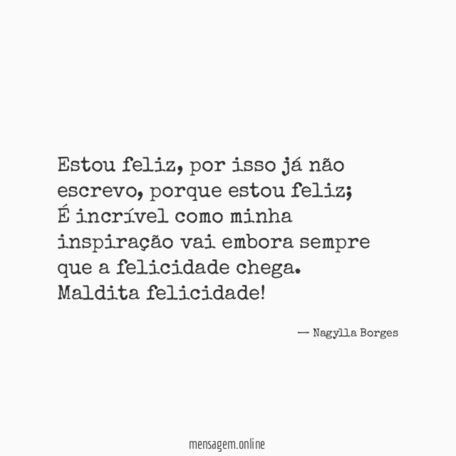 Estou feliz