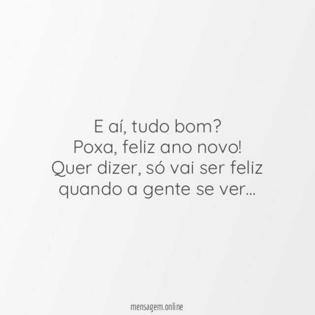 Feliz ano novo