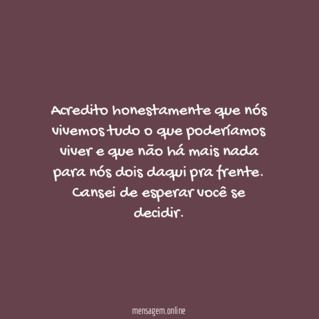 Vivemos tudo