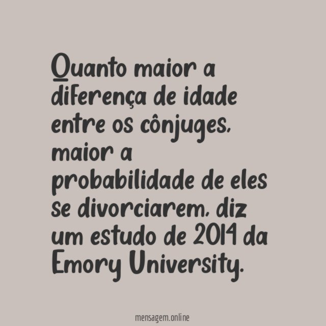Diferença de idade