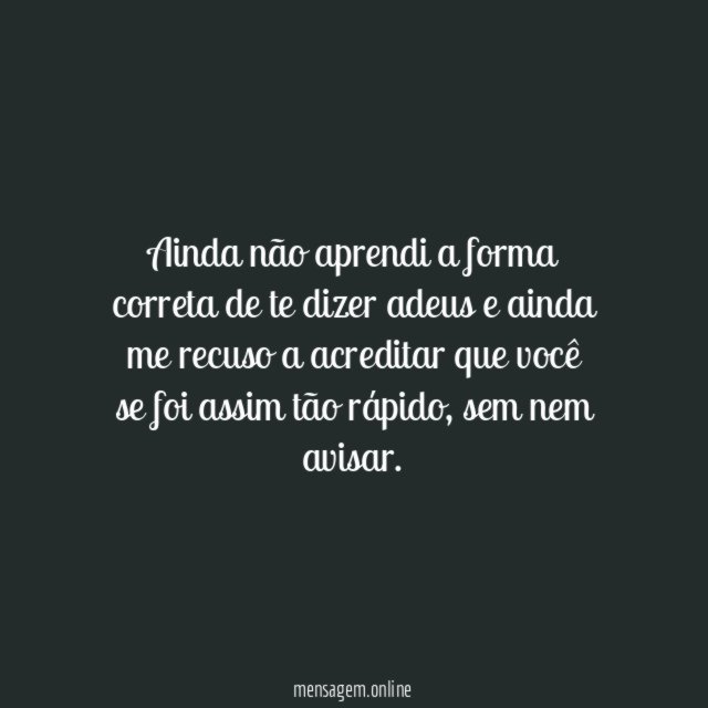 Não aprendi
