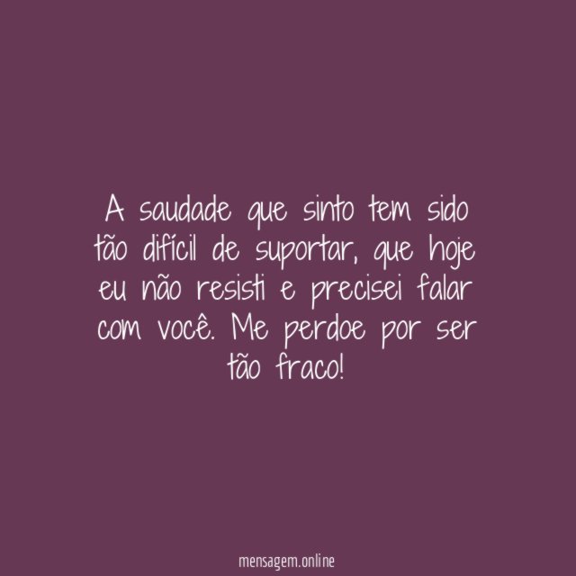 Não resisti