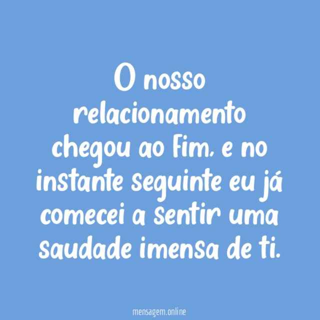 Saudade sem fim